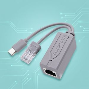 48V ถึง 2.4A POE 10/100Mbps สำหรับอุปกรณ์เสริมกล้องวงจรปิด TYPE-C Poe ไฟแสดงสถานะในตัว วัสดุ ABS - Product Image 3