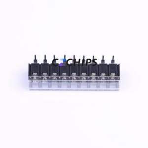 KF28R-7.62-9P Barrier Terminal Block Bent Lead Through Hole,P=7.62mm Connector With Cover Plate 7.62mm 1x9P Right Angle Pin - Product Image 1