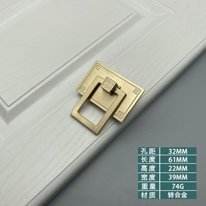 32mm Dooroom Furniture Handles Wardrobe Dresser <b>Cupboard</b> Cabinet Drawer Handle Modern American <b>Knob</b> <b>Black</b> Pulls - Product Image 6