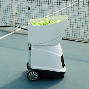Uzaktan kumanda ile akıllı elektronik tenis topu makinesi otomatik top atıcı atıcı
