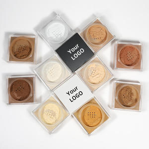 Polvo de ajuste de cobertura completa, Etiqueta Privada, 14 colores, Control de aceite, resistente al agua, polvo de ajuste suelto mate sedoso ligero de larga duración - Product Image 1