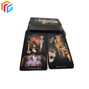 Prezzo a buon mercato fabbrica oracolo 12x7cm personalizzare la stampa 78 tarocchi carte con guida e scatola - Product Image 1