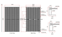 Panneau solaire monocristallin bifacial à double vitrage de type N à haute efficacité Trina Vertex TSM-NEG20C.20 650W 650 Watt