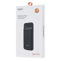 Wopow PB08 3200mAh 20W Batterie Li-Polymère Ultra Mince Étui de Batterie Externe Universel Affichage LED Charge Rapide iPhone X CE/FCC