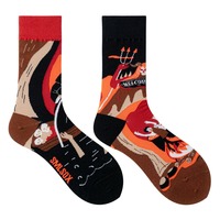 Kaos Kaki Pria Wanita Berkualitas Tinggi, Trendi Musim Semi Gugur, Motif Baru, Bahan Katun Bernapas, Model Crew, Tidak Seragam