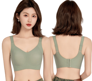 大きいサイズxxxセクシーな女性用しわ防止コルセットブラホットプッシュアップギャザーブラッシカップ女性用 - Product Image 3