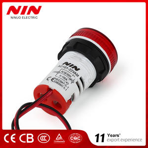 Nin mini painel redondo de 22mm, indicador digital de exibição, voltímetro e amperímetro com luz de sinal 2 em 1, voltímetro v + medidor - Product Image 4