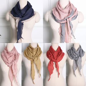 Ensemble di 19 colori tradizionale triangolo sciarpa fatta di cotone domestico vari pigmenti - Product Image 1