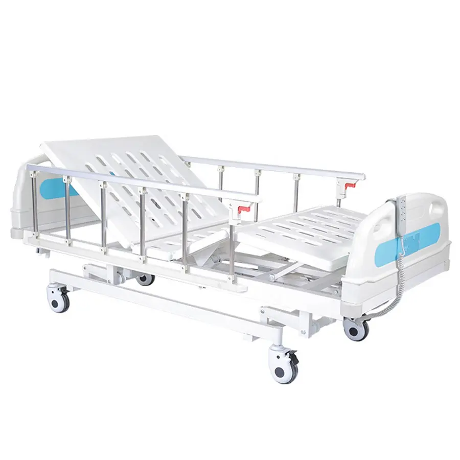 病院用家具3機能電気折りたたみ式調節可能患者用ベッド臨床看護ベッド価格とマットレスソフトジョイント