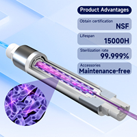 Module de désinfection de l'eau par LED UV-C Innest NSF HC-MKDCY3/6 3LPM - Sans mercure pour purificateur d'eau RO, voiture, camping-car