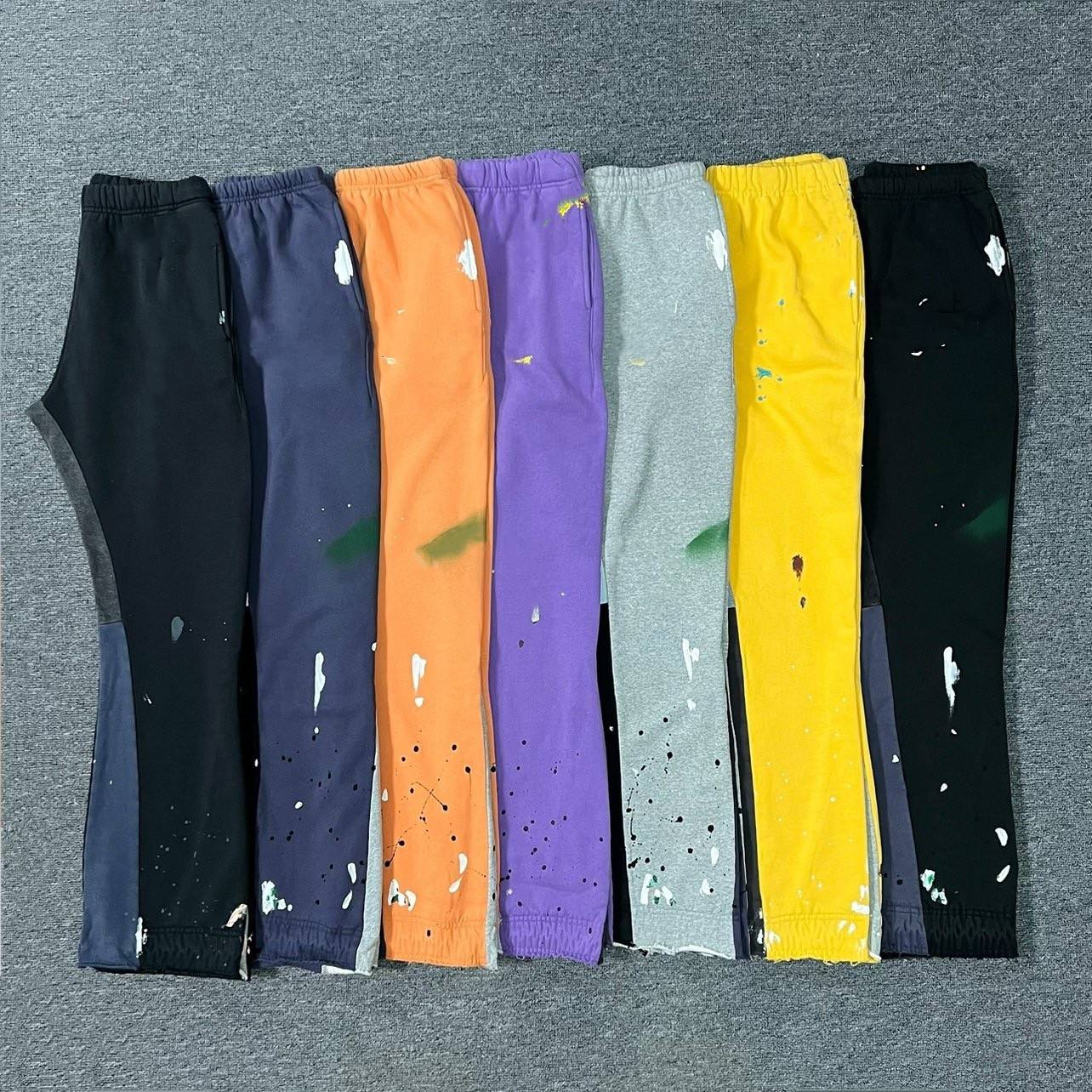 Stacked Joggers Men's Flare Sweatpants with Pockets
