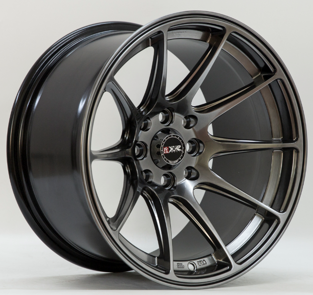 GPWYKW Factory Wholesale 15x8.25J 4x100 ET0 Matt Black Hyper Black 15 Inch Deep Concave Racing Car Alloy Wheels in Stock