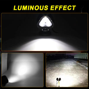 Vente chaude 12V 24V 45W Blanc <span class=keywords><strong>Triangulaire</strong></span> Lentille LED Travail Lumière <span class=keywords><strong>Remorque</strong></span> Brouillard Conduite Lumière Pod Lumière pour Camion SUV ATV - Product Image 6