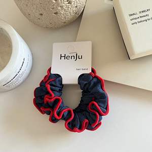 Diademas coreanas elegantes con flores, conjunto de diademas plisadas suaves tejidas, lazos elásticos ajustables para el cabello - Product Image 5