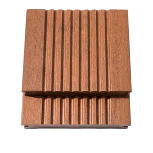 实心竹地板垂直水平15毫米碳化Bambu铺面地板防水外重型竹地板