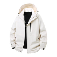Blouson Bomber Imperméable à Capuche pour Homme, Doublure Polaire Hiver, Vêtement de Travail d'Extérieur, Fermeture Éclair Avant, Logo Personnalisé, Vente en Gros OEM