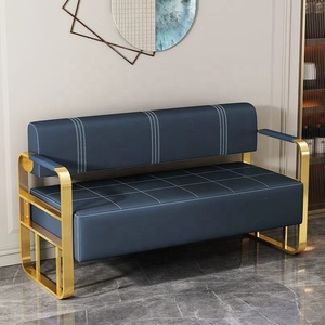 Silla de Espera para Salón de Belleza, Tienda de Ropa, Área de Descanso, Diseño Moderno, Sencilla, de Cuero Sintético, Muebles de Moda - Product Image 2