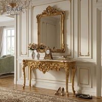 Furnitur EKAR |   Meja Konsol Marmer Berlapis Emas Megah Versailles