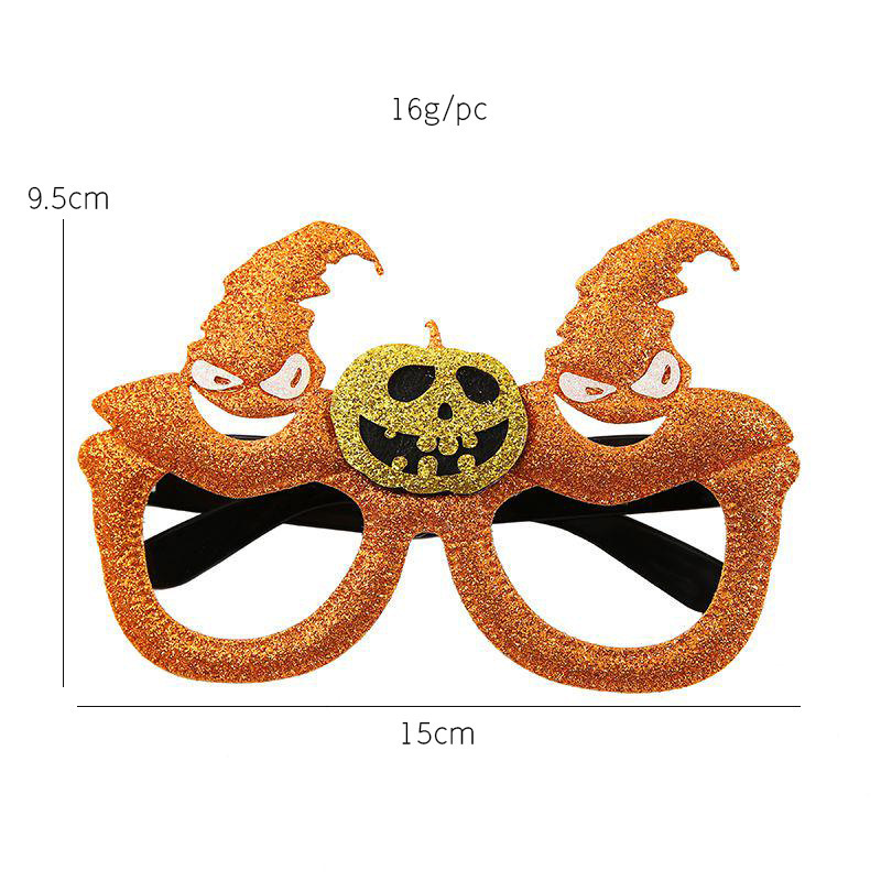 Citrouille Wyj37-orange-hat avec lunettes décoratives