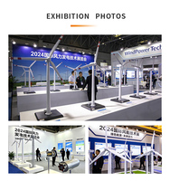 Éolienne à axe horizontal 10 kW, 220 V, 3 pales, faible vitesse de démarrage 2,5 m/s, pour ferme et usine, certifiée CE
