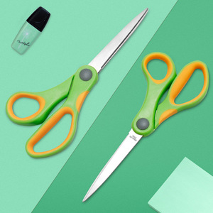 Multi Purpose Scissors Stainless Steel Green Straight Head Home Office Craft Cutting Tools - Product Image 2