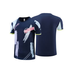 เสื้อยืดวิ่งมาราธอนแบบซับลิเมชั่นพิมพ์โลโก้ OME ตามสั่ง แห้งเร็ว ระบายเหงื่อได้ดี สำหรับการแข่งขัน - Product Image 1