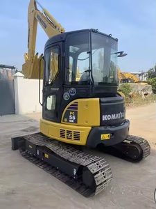 En stock Excavadora Usada 5,5 Ton Usada Mini Excavadora Japón Komatsu PC55MR Usada Pequeña Excavadora sobre Orugas PARA LA Venta - Product Image 4