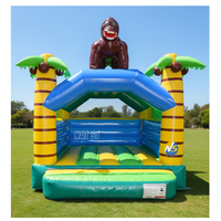 Château gonflable de qualité commerciale Jungle Gorilla pour enfants, avec souffleur