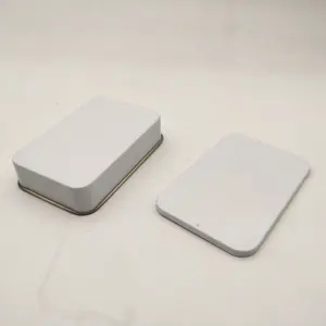 Small Sliding Top Tin Box Toilet Soap Package Metal Slide Tin Case