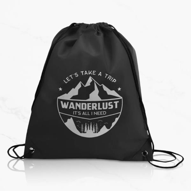 Custom Logo Drawstring Travel Storage Advertising Waterproof Sports Backpack Drawstring Bags With Gym Drawstring Bags Gym