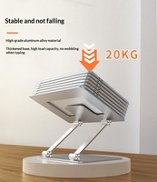 Support pour ordinateur portable YANJIN 2026 populaire en alliage d'aluminium, pliable, réglable en hauteur, avec dissipation thermique