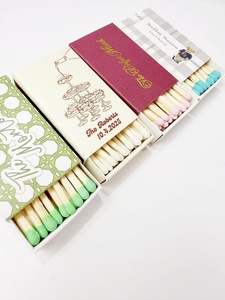 Tùy chỉnh cá nhân giấy các tông màu đỏ Matchbox Wedding matchsticks phù hợp với hộp với các trận đấu bằng gỗ - Product Image 5