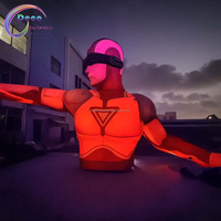La LED choquante allume le robot gonflable brillant pour les gonflables de publicité de nuit