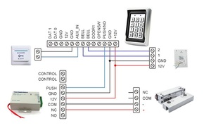 12V thông minh an ninh hoàn toàn không khung cửa kính kiểm soát truy cập không an toàn điện solenoid thả chốt cửa khóa cho cửa kính - Product Image 6