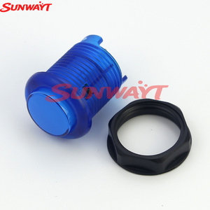 5V12V 28mm Arcade Transparent illuminated Push Buttons with Built-in Microswitch LED Push Button for Arcade <b>Game</b> <b>Machine</b> - Product Image 3