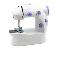 Máquina de Coser Portátil Mini para Principiantes, Máquina de Coser Manual Portátil para el Hogar con Luz, Reparaciones Rápidas, Trabajos de Aguja