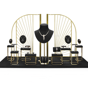 แท่นโชว์เครื่องประดับไมโครไฟเบอร์คุณภาพสูง ฐานเรซิ่น สีสั่งทำได้ สำหรับเครื่องประดับชั้นดี แหวน กำไล สร้อยคอ - Product Image 3