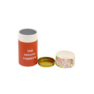 Cilindro de Papel para Café y Té, Grado Alimenticio, con Relieve, con Tapa Metálica - Product Image 5