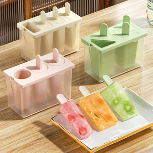 BPA miễn phí Tự Làm Kem Maker handmade trẻ em nhựa Popsicle khuôn Gậy tam giác hình chữ nhật <span class=keywords><strong>Ice</strong></span> Lolly icicicle khuôn <span class=keywords><strong>Cone</strong></span> <span class=keywords><strong>Holders</strong></span> - Product Image 1