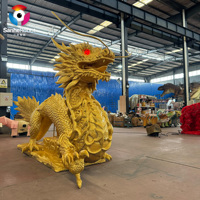 Modèle de dragon animatronique artificiel de dragon de style chinois de simulation grandeur nature Offre Spéciale pour l'exposition