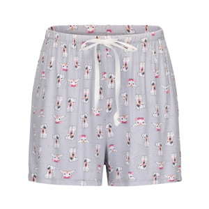 Completo <span class=keywords><strong>pigiama</strong></span> da <span class=keywords><strong>donna</strong></span> pantaloncini estivi a maniche corte in <span class=keywords><strong>Jersey</strong></span> pigiami con motivo a cane carino - Product Image 5