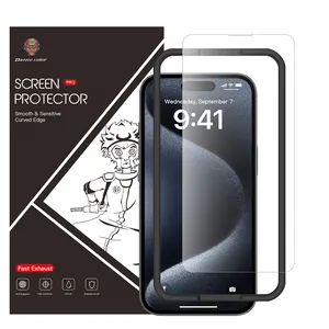 กระจกนิรภัยกันรอยขีดข่วนสำหรับ Samsung iPhone 14 12 13 PRO MAX 11 6 7 8 15 XR x PLUS ตัวป้องกันหน้าจอกระจกขนาดเล็ก