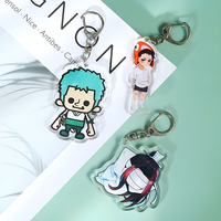 Pendentif de dessin animé promotionnel de haute qualité Transparent clair personnalisé porte-clés en acrylique breloques liées nouveau Type Photo