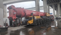 Kullanılan Sany SAC600 600ton arazi vinci iyi durumda ucuz fiyat ikinci el kamyon vinç Motor pompası Motor rulman dişli içerir