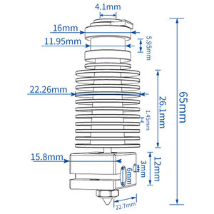 Kit de Extrusor Qipang 3D Printer Voron 2.4 Trident 0.1, E3D V6, Totalmente Metálico, para Hacerlo Usted Mismo - Product Image 1