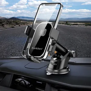 EARLDOM Car Phone Mount Suction Cup Universal Handsfree Windshield Dash Air Vent Cell Phone Holder Car Compatible With IPhone