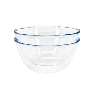 Oven Microwave safe Heat resistant borosilicate Glass Mixing Salad bowl