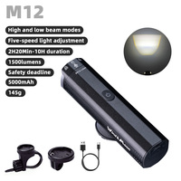 Lampe de vélo intelligente, barre lumineuse pour vélo électrique, phare de vélo rechargeable, éclairage avant 1500 lumens, accessoires pour VTT, OEM