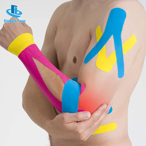 Bande de <span class=keywords><strong>kinésiologie</strong></span> sportive en coton pré-découpée Xingda, colorée, pour le soin des muscles - Product Image 1