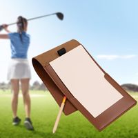 Porta Scorecard per Golf, Porta Libretto di Messure, in PVC, Personalizzabile con Logo, Regalo per Competizioni, Vendita all'Ingrosso
